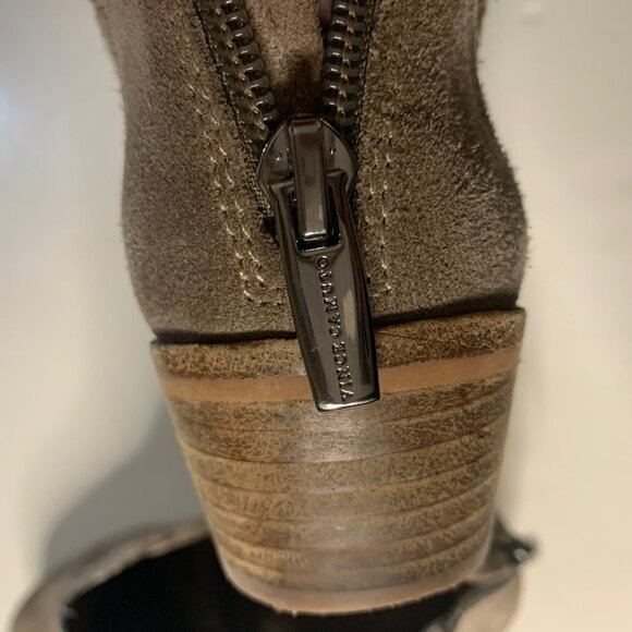 Vince Camuto Prasata Suede Leather Ankle Bootie - Picture 7 of 12